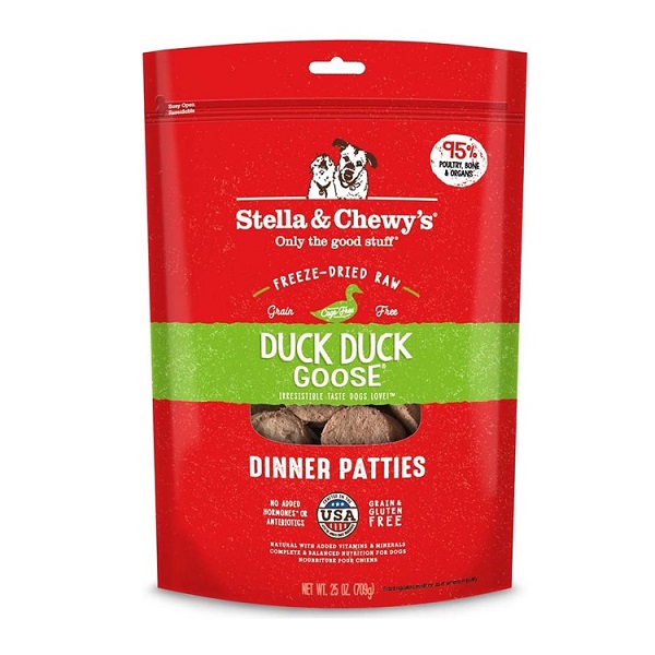 Stella & Chewy's Duck Duck Goose Patties Freeze-Dried Dog Food