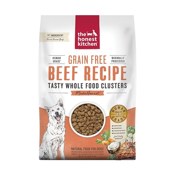 The Honest Kitchen Grain-Free Beef Whole Food Clusters Dog Food