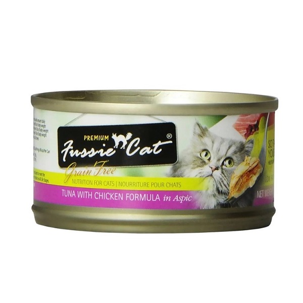 Fussie Cat Premium Tuna with Chicken in Aspic Canned Cat Food - 2.8oz