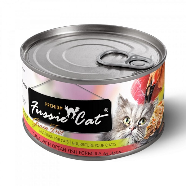 Fussie Cat Premium Tuna with Ocean Fish Canned Cat Food - 5.5oz