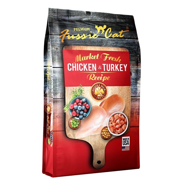 Fussie Cat Market Fresh Chicken & Turkey Recipe Grain-Free Cat Food - 4lb
