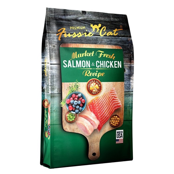 Fussie Cat Market Fresh Salmon & Chicken Recipe Grain-Free Cat Food - 2lb