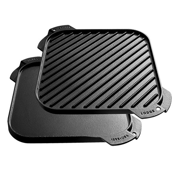 Lodge Cast Iron Reversible Single Grill/Griddle - 10.5 Inch