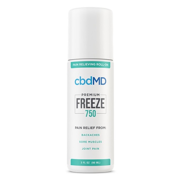 cbdMD Freeze Premium Pain Relief Roll-On - 750mg (3oz)